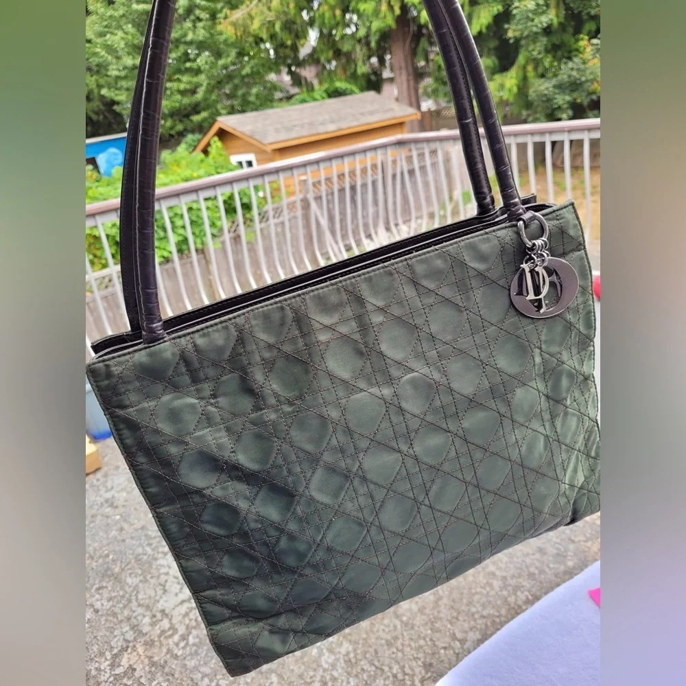 Sold❌AUTHENTIC Vintage CD Nylon Shoulder Bag - Picture 1 of 15